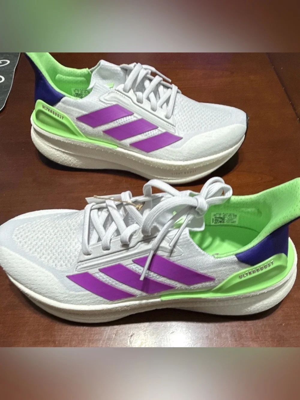 Adidas Ultraboost 5X Grey/Lime JQ8082 - US 7.5 Men / 8.5 Women
